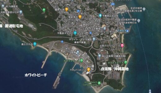 軍用地　ホワイトビーチ発見：５０倍